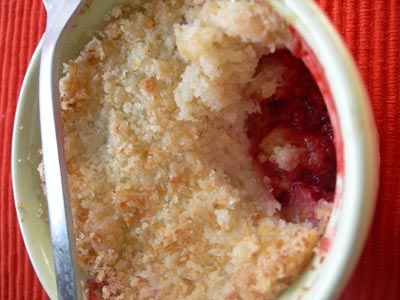 Crumble ai Lamponi e Cannella