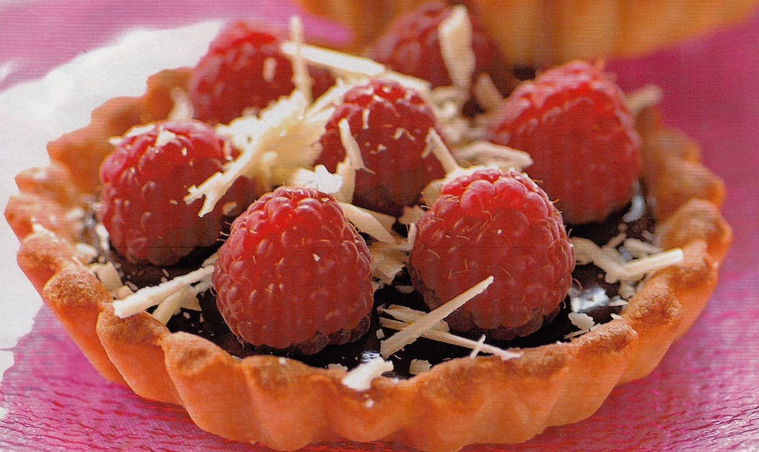 Tartellette Lamponi e Cioccolato