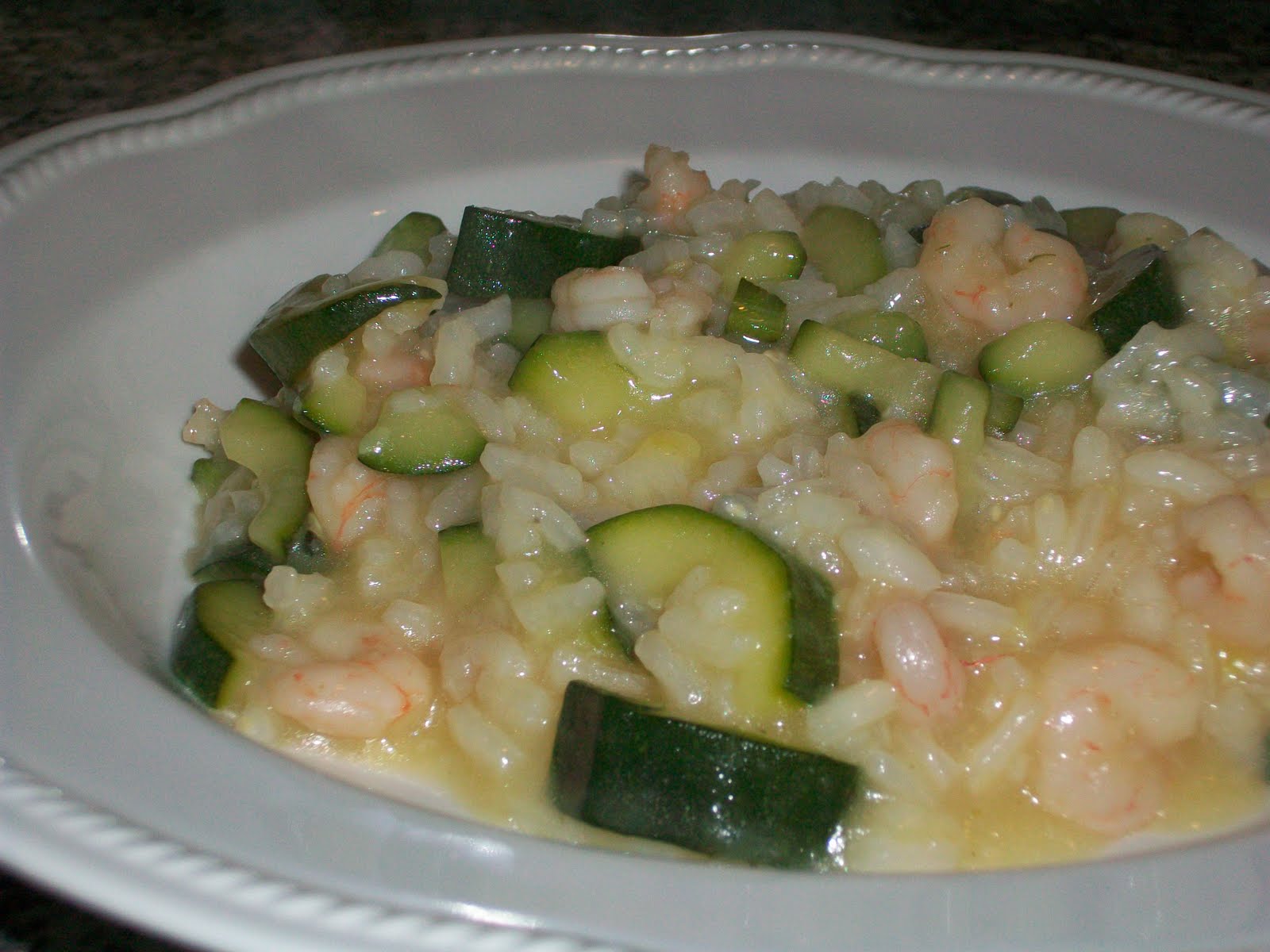 Risotto agli Scampi e Zucchine