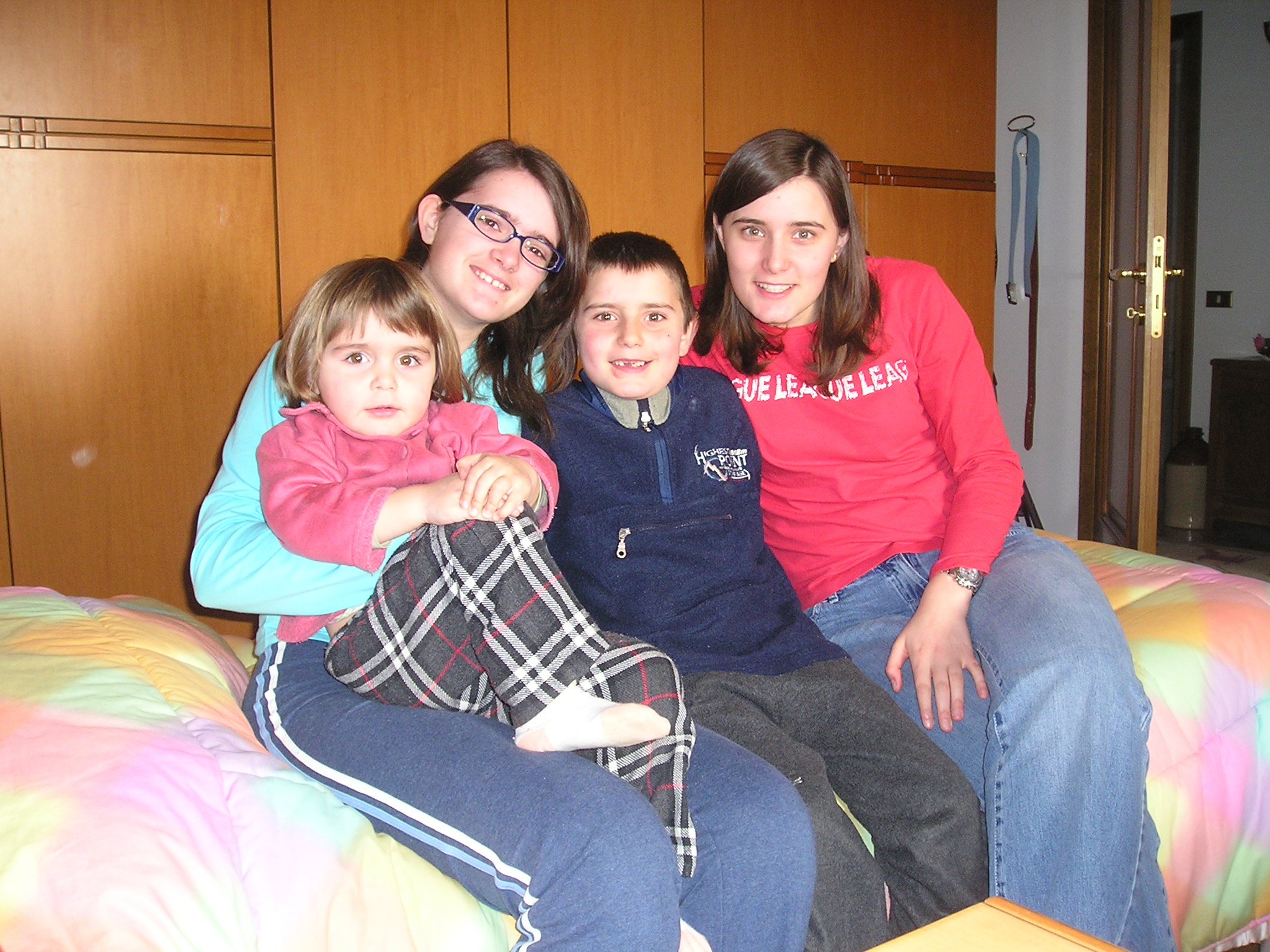 Martina, Silvia, Damiano e Chiara