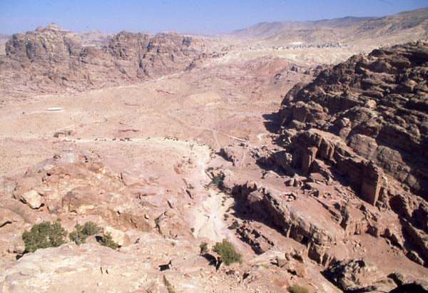 Petra dall'alto