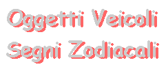 Oggetti Veicoli Segni Zodiacali