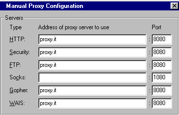 Proxy Configuration