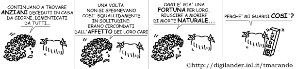 Gli anziani muoiono soli