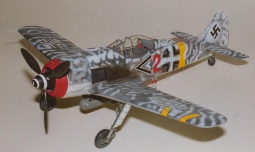 Fw 190 F8 in mimetica invernale - Ungheria 1945