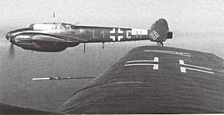 Bf 110 of 1./NJG 3 in escort convoy mission.