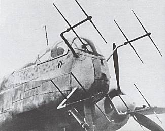 He 219 radar antennas