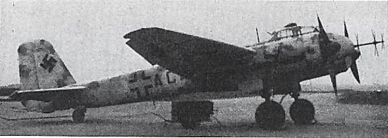 Ju 88 G-7b with a FuG 218 Neptun radar