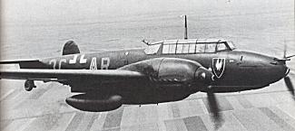 A Bf 110 at flight
