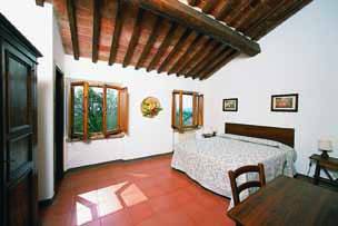 Tuscany farmhouse double windows double bedroom