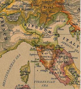 Regno d'Italia fino al Ticino e Rep. del Vallese
