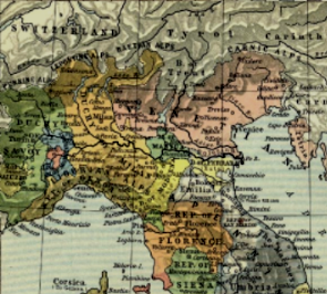 Italia del nord nel 1494 la Serenissima, Milano, Mantova,Estensi (Modena e Ferrara), Firenze,Lucca, Siena, Genova...