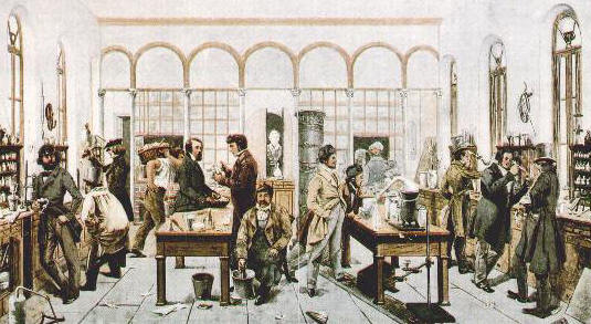 laboratorio Liebig nel 1840