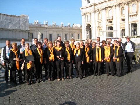 Il coro a Roma nel 2012 