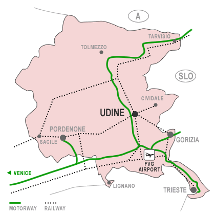 Mappa Friuli-Venezia Giulia