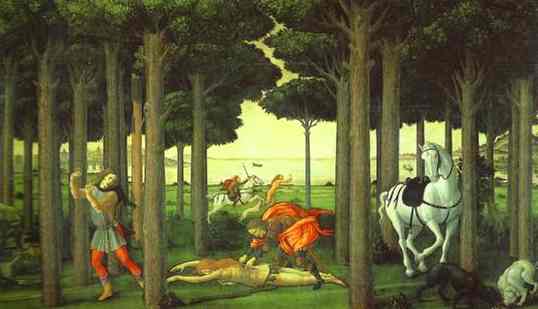 Sandro Botticelli, La Novella di Nastagio degli Onesti, Madrid, Prado