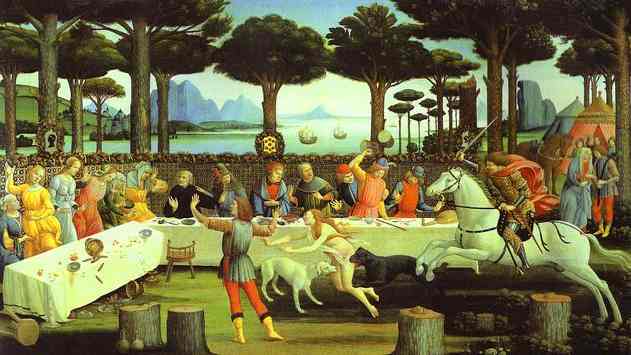 Sandro Botticelli, La Novella di Nastagio degli Onesti, Madrid, Prado