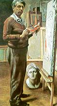 G. De Chirico, Autoritratto nello studio di Parigi (coll. privata)