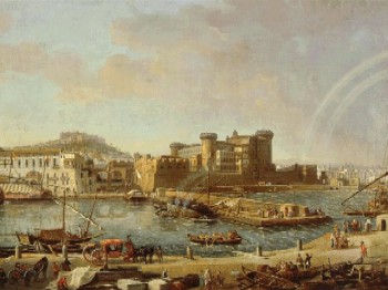 Napoli in una illustrazione del '600