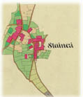 Staineri - mappa del 1860