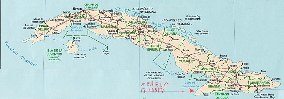 mappa di Cuba
