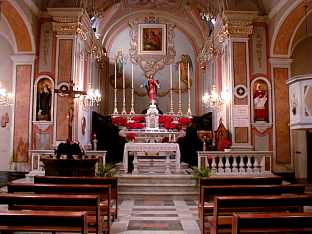 Interno della Chiesa di S.Carlo di Cese